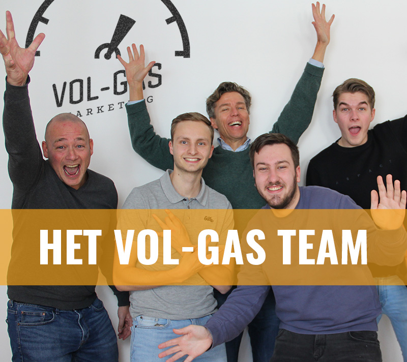 Het team van Vol-Gas marketing